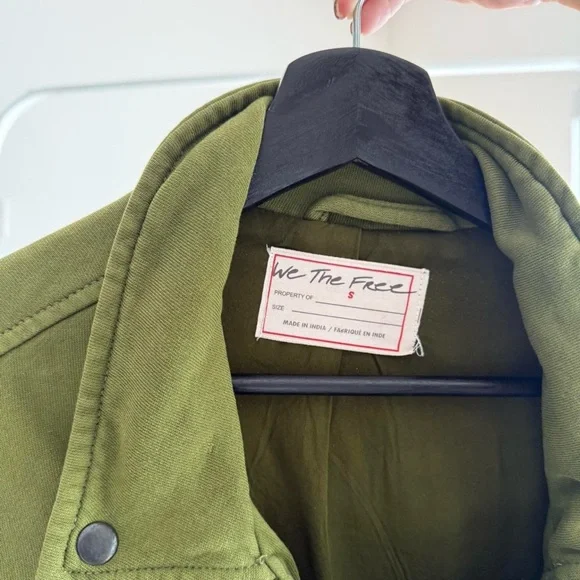 Free people fall Military Style Green Jacket - Picture 3 of 3